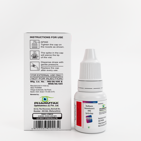 MOXITAK-ß EYE/EAR DROPS (ANTI BACTERIALS WITH STEROID) - Image 3