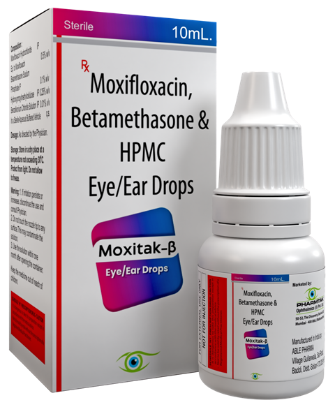 MOXITAK-ß EYE/EAR DROPS (ANTI BACTERIALS WITH STEROID) - Image 4